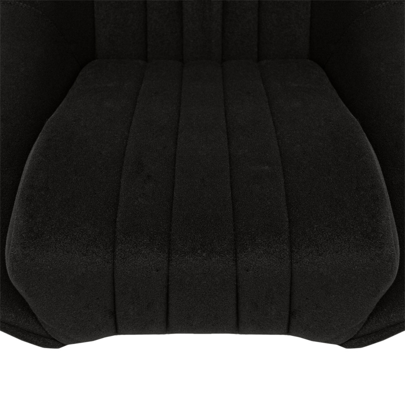 Sport seat 'Classic' - Black - Non-reclinable back-rest - incl. slides