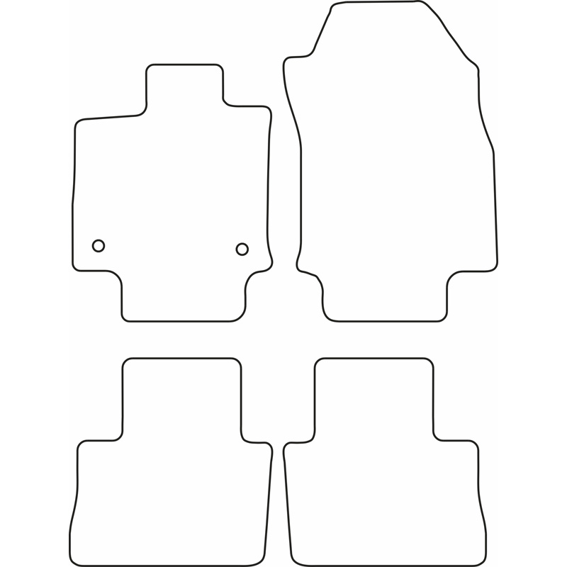 Set car mats  Toyota RAV 4 V Hybrid 2018-
