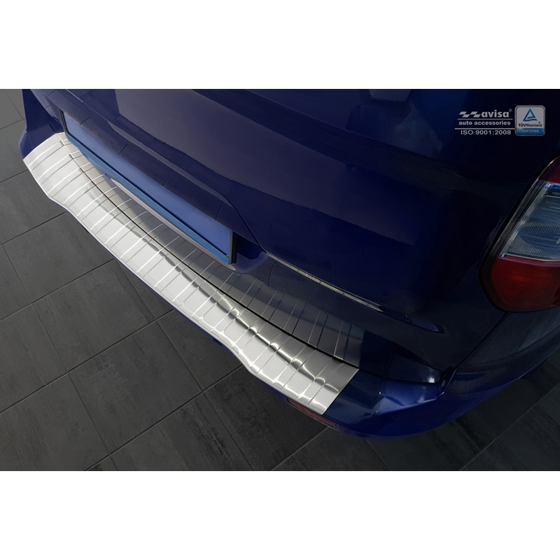 Stainless Steel Rear bumper protector  Ford Tourneo Courier/Transit Courier 2014- 'Ribs'