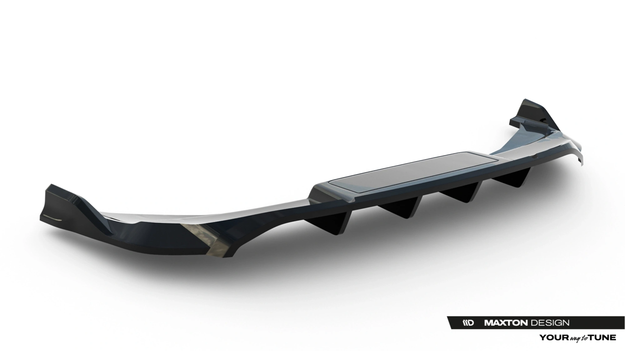Diffuser passend voor Audi Q6 e-tron Standard / S-Line / SQ6 e-tron SUV & Sportback Mk1 (2023–heden) – Glans Zwart