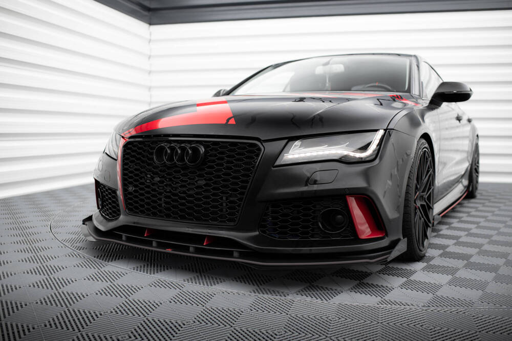 Voorspoiler passend voor Audi A7 C7 met RS7 Look Bumper Maxton Street Pro