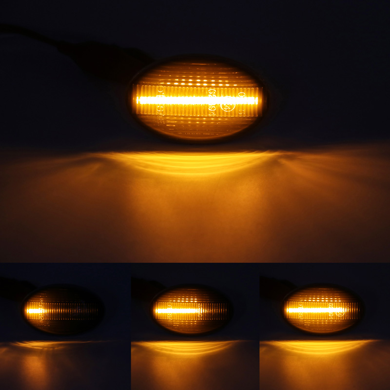 Set LED Side Indicators  Mercedes A-Class W168 / Vito W639 / Vito W447 / Citan W415 - Smoke - incl. Dynamic Running Light