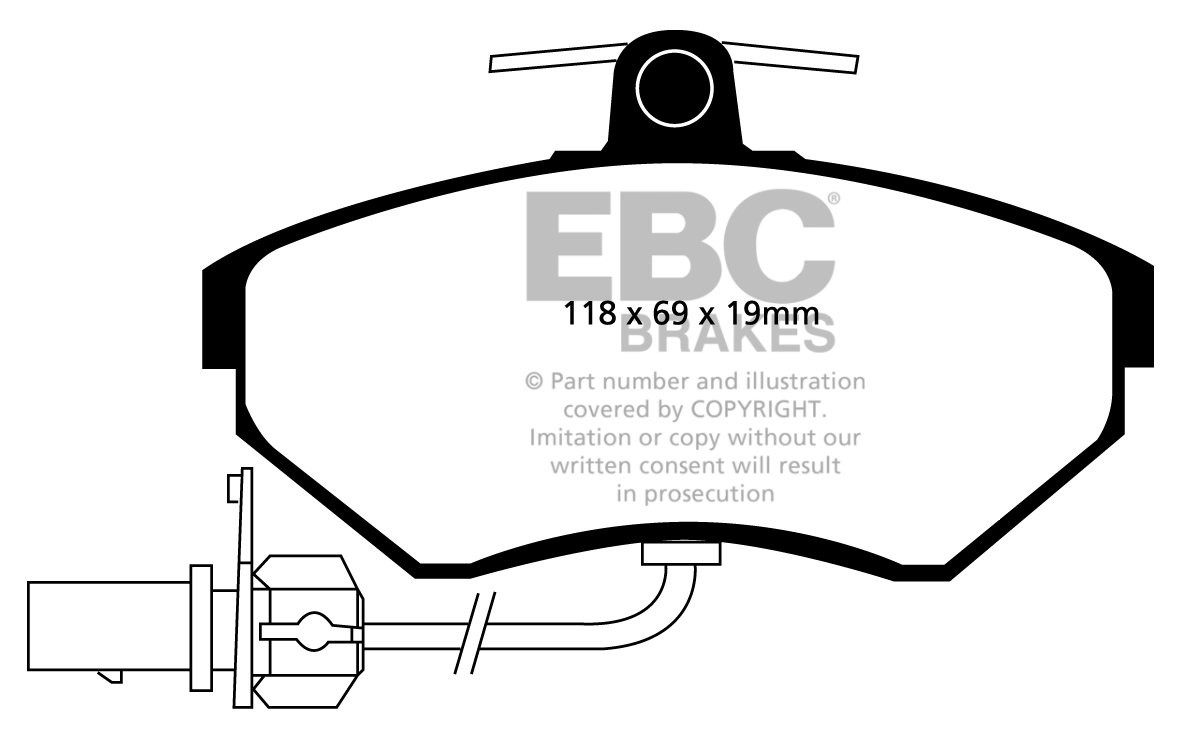 EBC Brakes SEAT Exeo 2.0 TD (120) 2009-.. Remblokken voorzijde