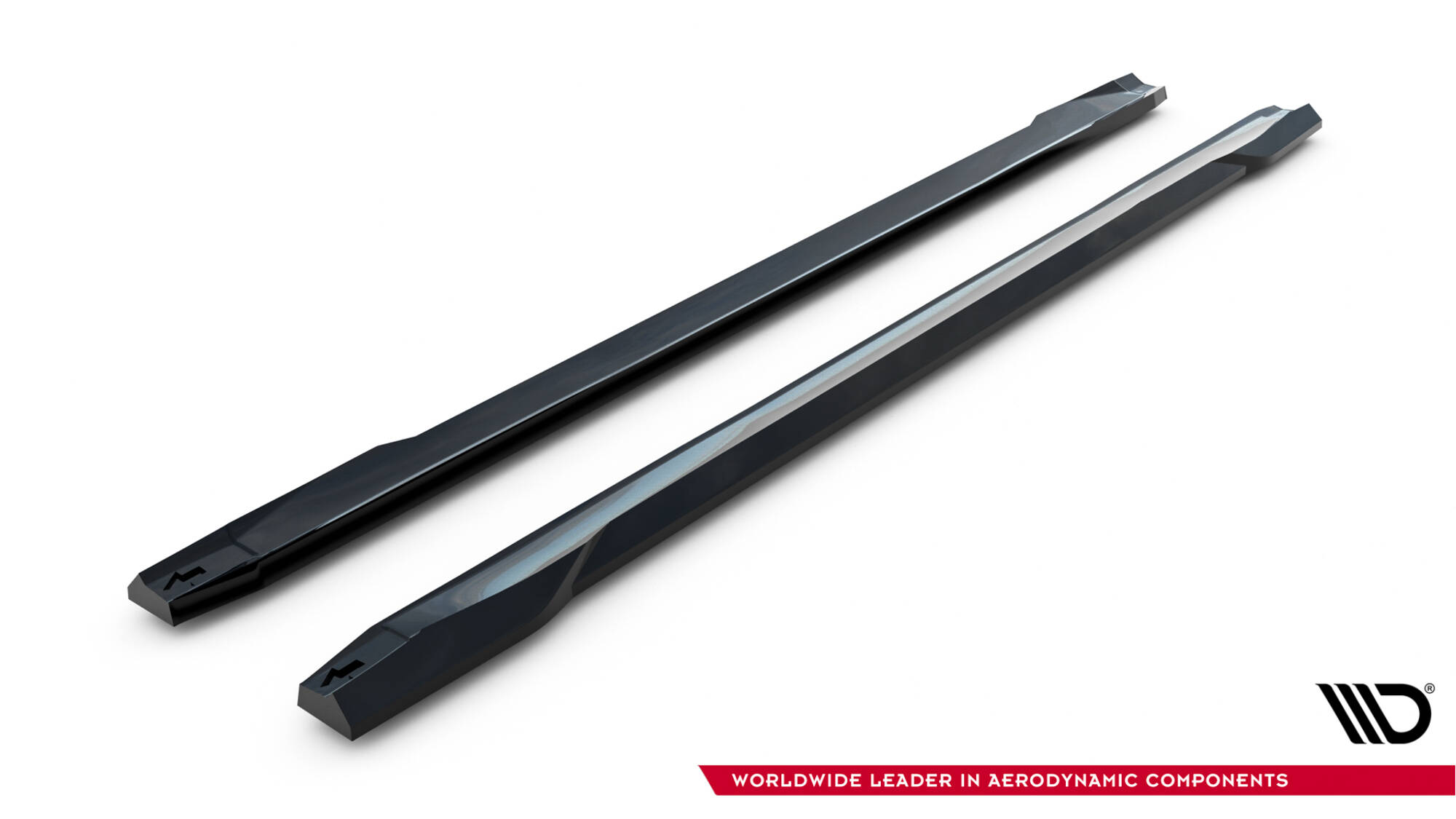 Zijskirts passend voor Mercedes-Benz GLA 45 AMG Off-roader X156 Maxton Glanzend zwart