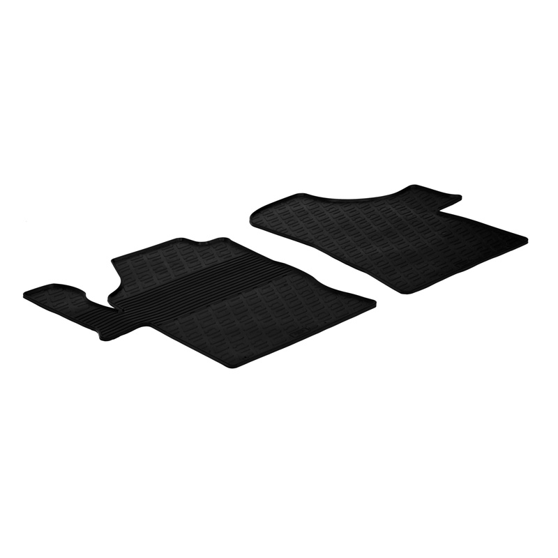 Rubber car mats set  Mercedes Viano/Vito 2010-2014 (G profile 2-pieces)