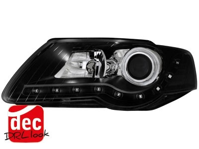 Headlights fits VW Passat 3C Devil Eyes Dayline Black