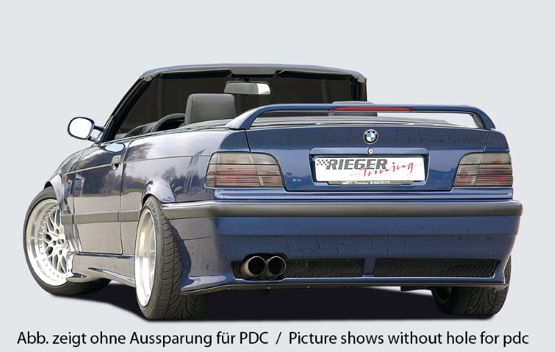 Rearbumper BMW E36 Niet compact Rieger(Met PDC)