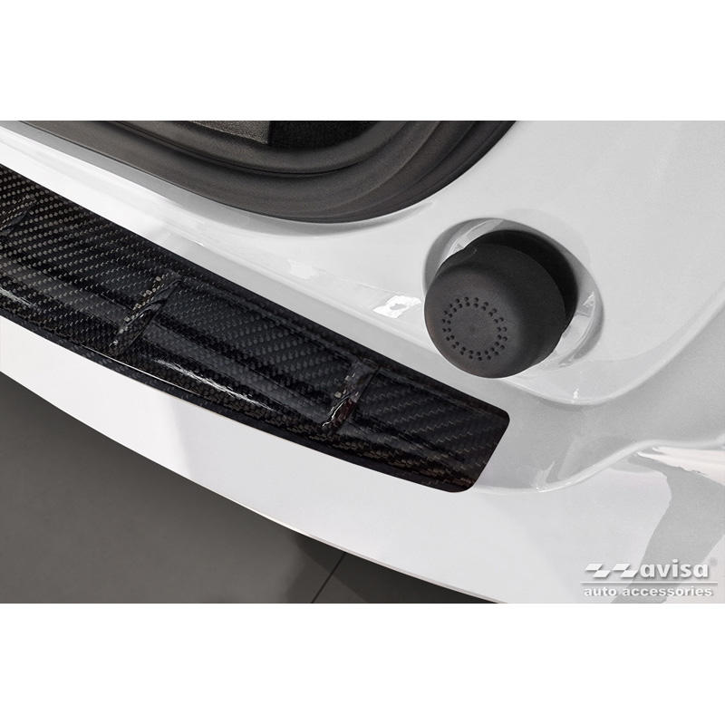 Real 3D Carbon Rear bumper protector  Volvo EX30 2023- 'Ribs'