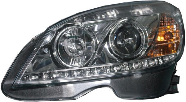Headlights Mercedes C-Class W204 07-11 Chrome