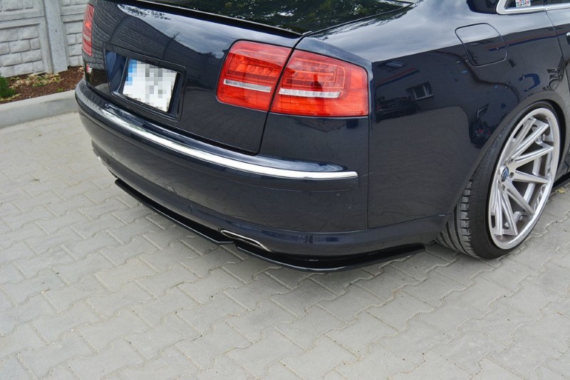 Diffuser passend voor Audi A8 D3 (Zonder Verticale Bar) Maxton Glanzend Zwart
