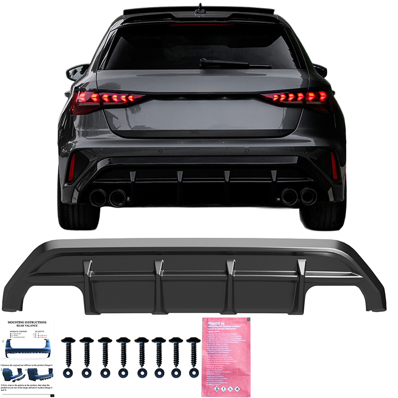 Oneway Complete body kit  Audi A3 (8Y) Sedan S-Line/S3 Facelift 2025- - Gloss black