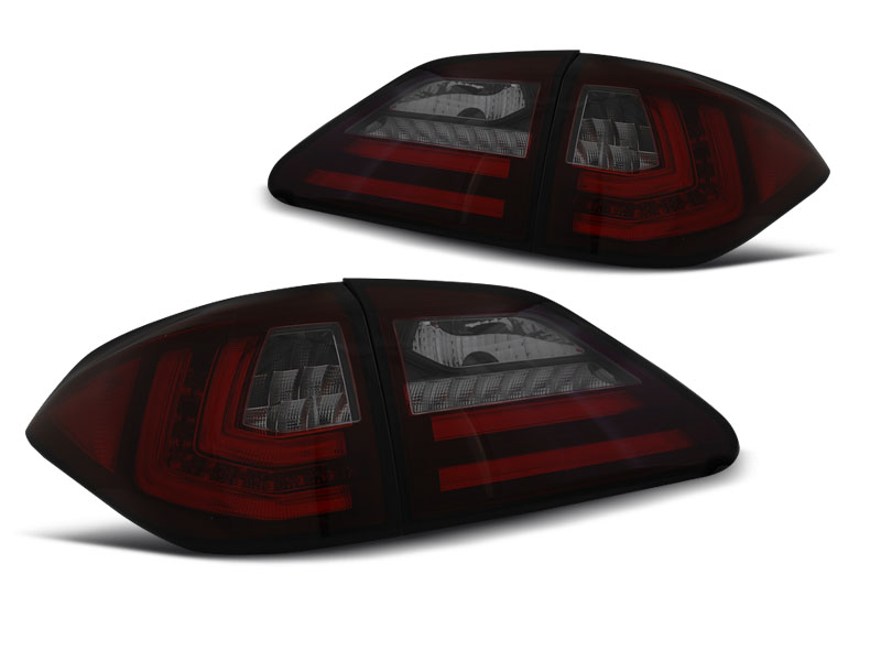 LED Tube Tail Lights for Lexus RX III 350 (2009-2012) – Red/Smoke