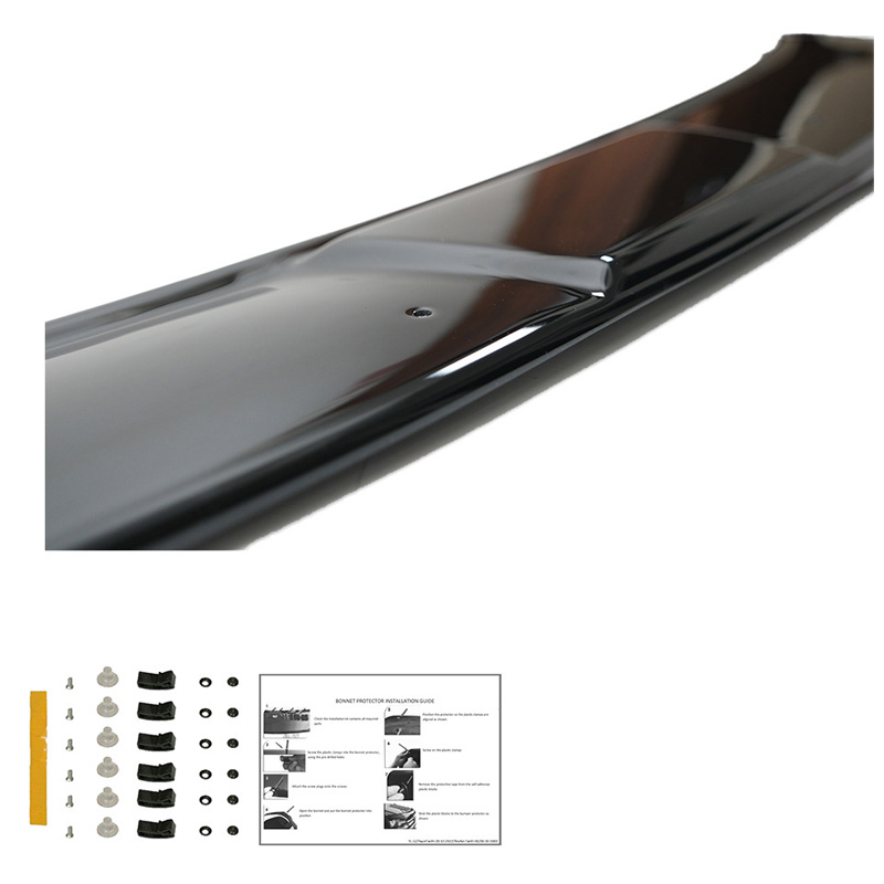 Bonnet Protector  Ford Transit Courier 2014-2019 - Gloss black
