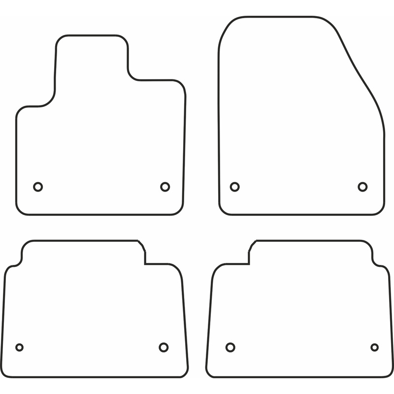 Set car mats  Landrover Discovery Sport Facelift 2019-