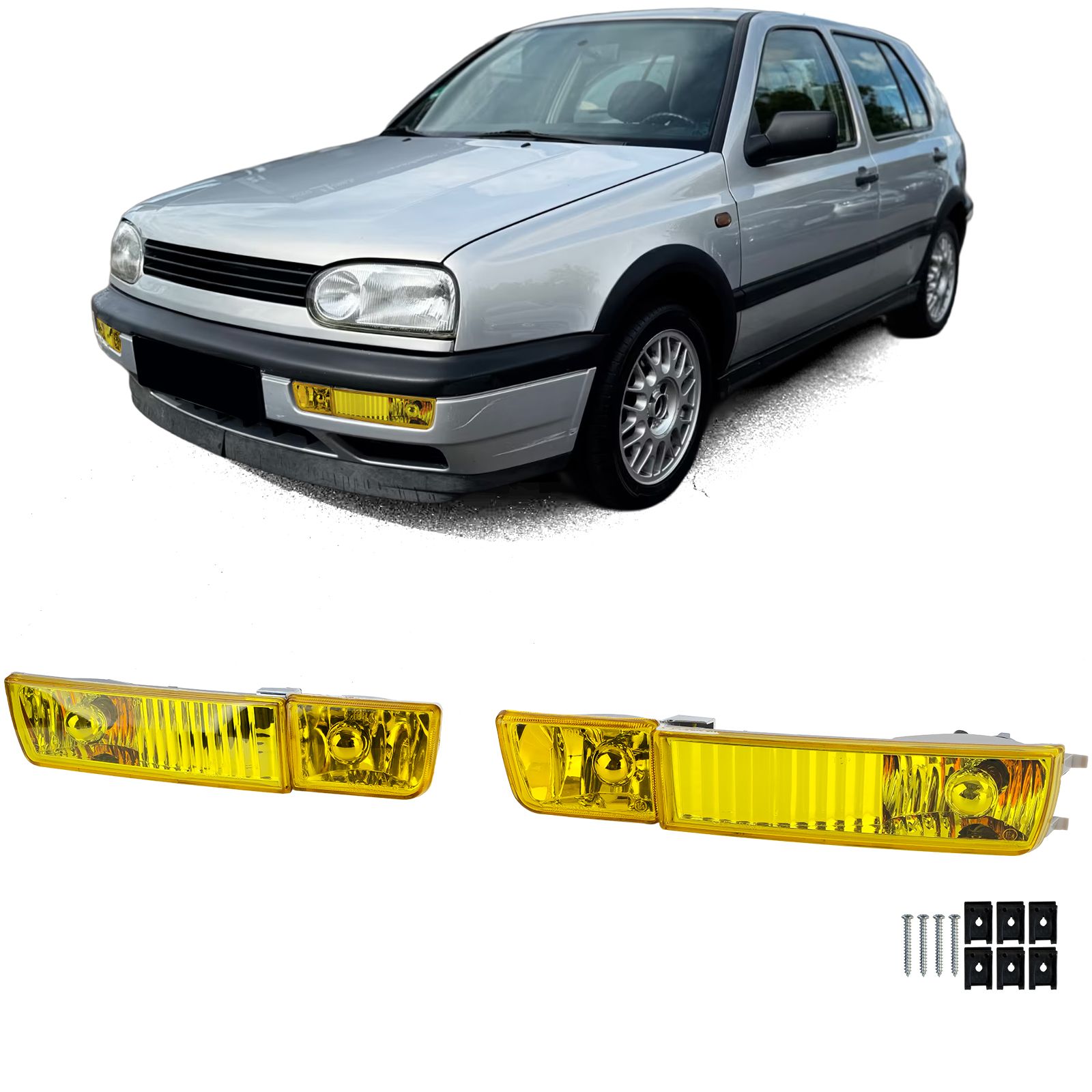 Indicators + covers VW Golf III/Vento Black