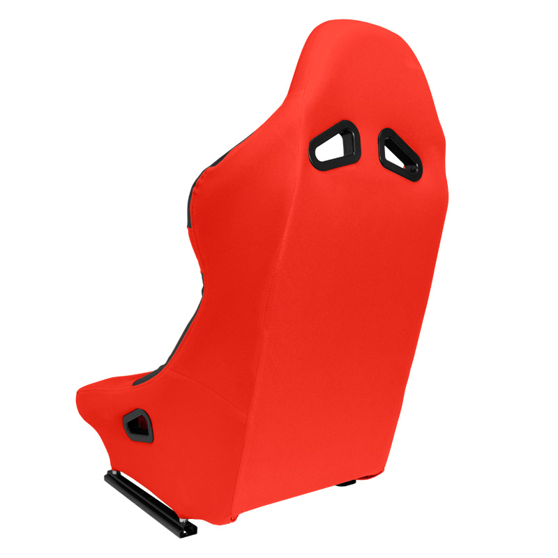 Sport seat 'BW' - Red - Non-reclinable back-rest - incl. slides