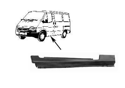 dorpel, lang, links, 09/1991-Ford Transit, 1994-2000