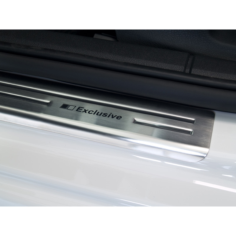 Inox door sill protectors  Skoda Octavia III Sedan/Kombi 2013-2017 & 2017-2020 - 'Exclusive' - 4-pieces