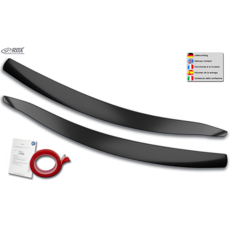 Head light spoilers  Ford Focus IV Hatchback/Wagon/Sedan 2018-2022 (ABS)
