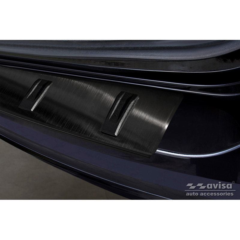 Black Stainless Steel Rear bumper protector  Volkswagen Sharan II & Seat Alhambra II 2010- 'STRONG EDITION'
