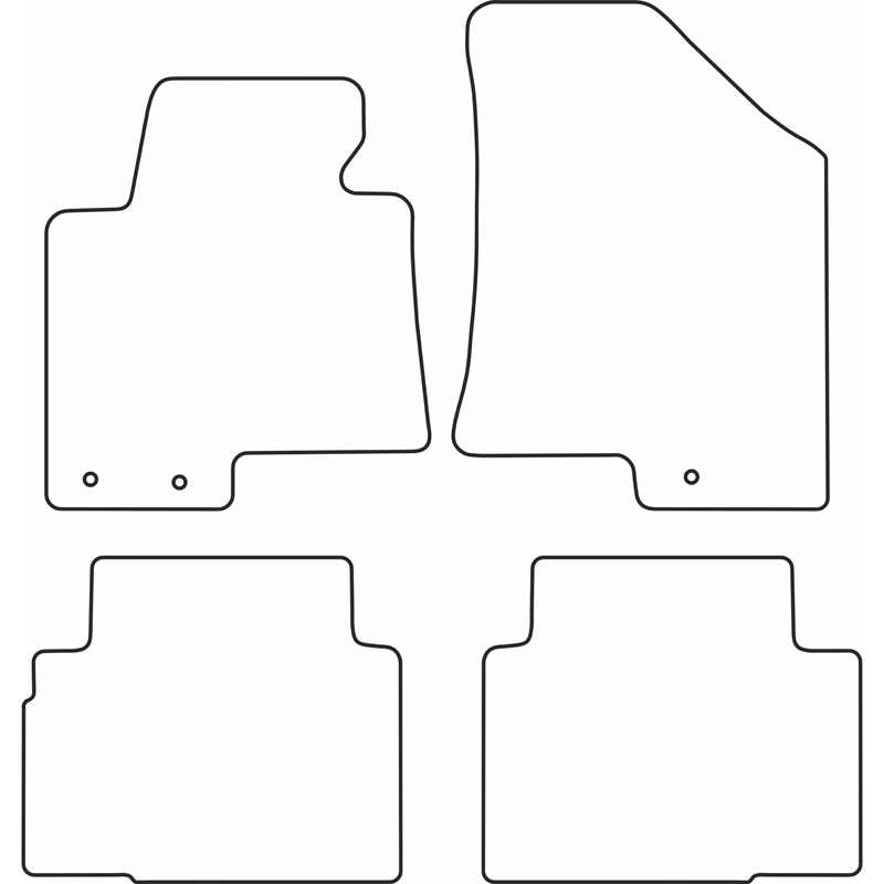 Set car mats  Kia Sportage 2010-2015