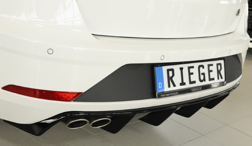 Achterbumper Diffusor Seat Leon FR 5F 17-.. Rieger Glossy Black