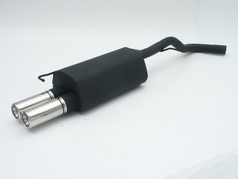 muffler Audi A3 8L 1996-2003 RVS eindstuk 2x100mm rond ulter