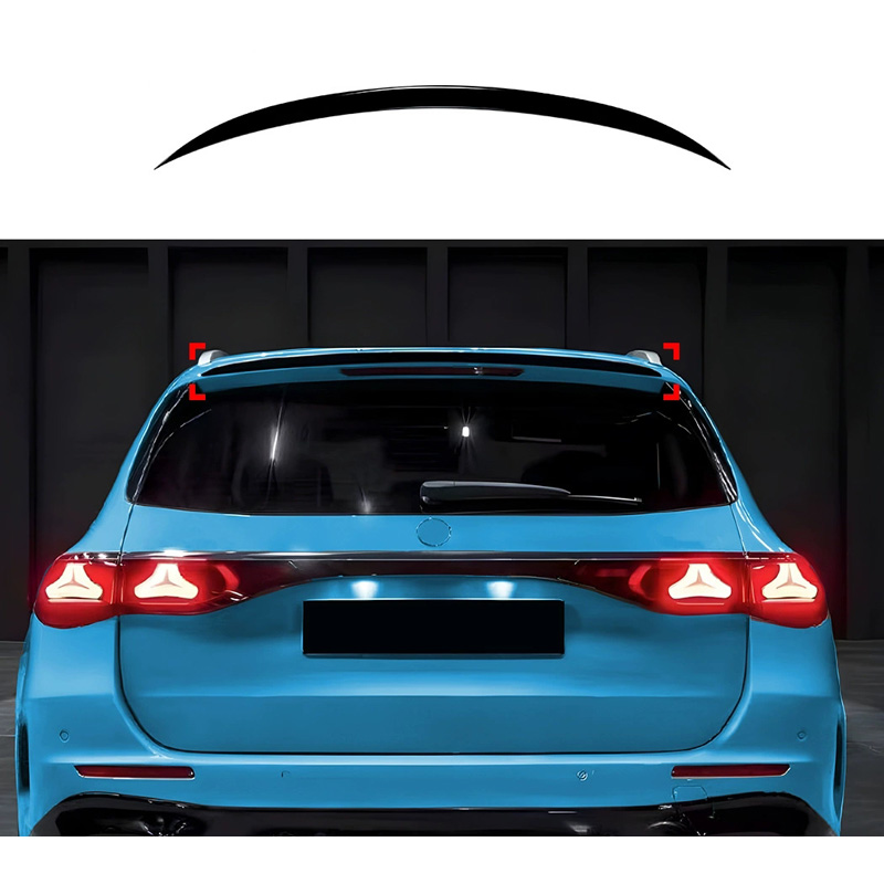Roof spoiler (Spoiler Cap)  Mercedes E-Class W214 Kombi 2024- (ABS Glossy Black)