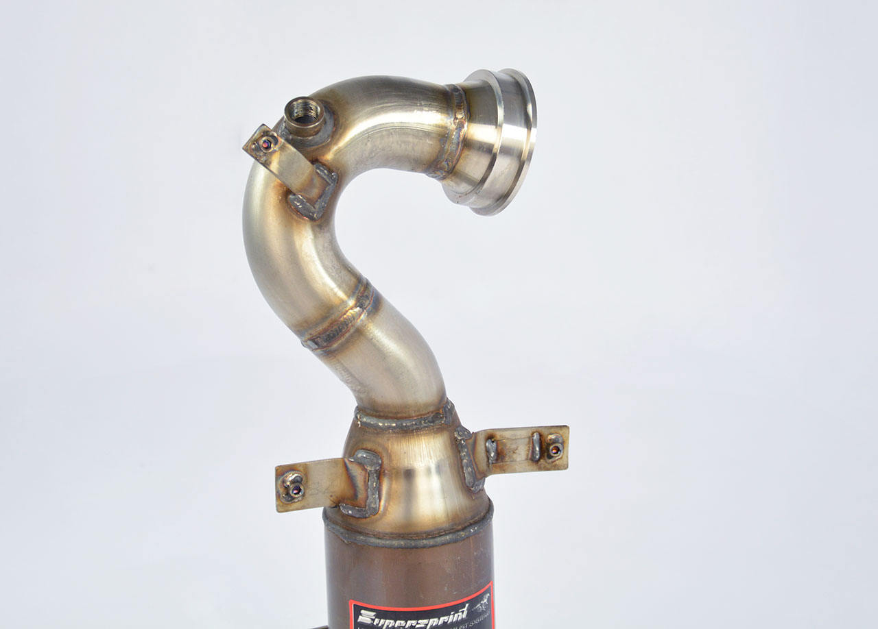 595 ABARTH 1.4T "Competizione" (180 Hp) (Ø65) 2016 Turbo downpipe kit + Metallic catalytic converter