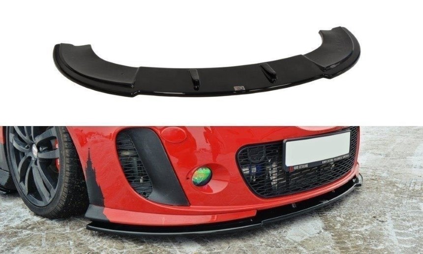 Voorspoiler passend voor Seat Leon 1P Maxton Design glans zwart