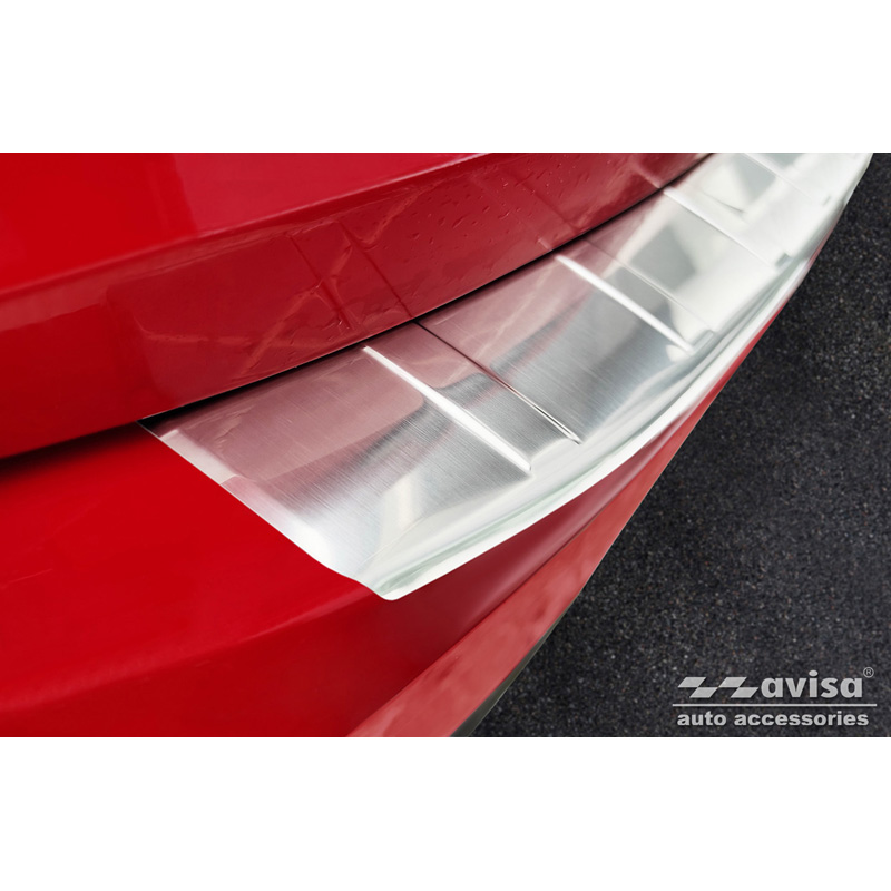 Stainless Steel Rear bumper protector  Audi Q3 II Sportback 2019- incl. RS 'Ribs'