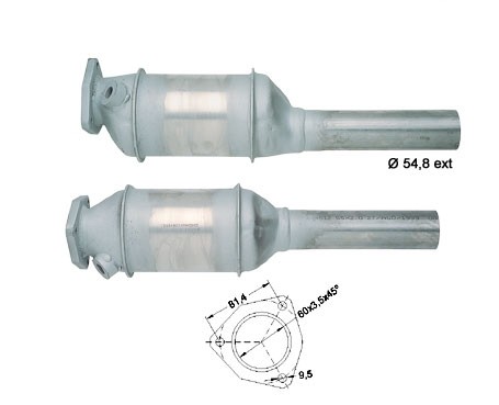 VW PASSAT 35i 2.0i 1984 cc 85 Kw / 115 cv 2E Magnaflow CAT Bouwj