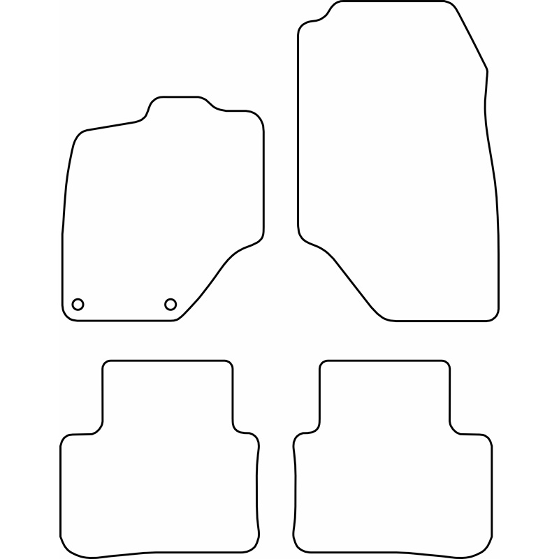 Set car mats  Peugeot 5008 III Hybrid & e-5008 2024-