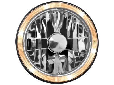 Headlights VW Golf I Angel Eyes clear Chrome