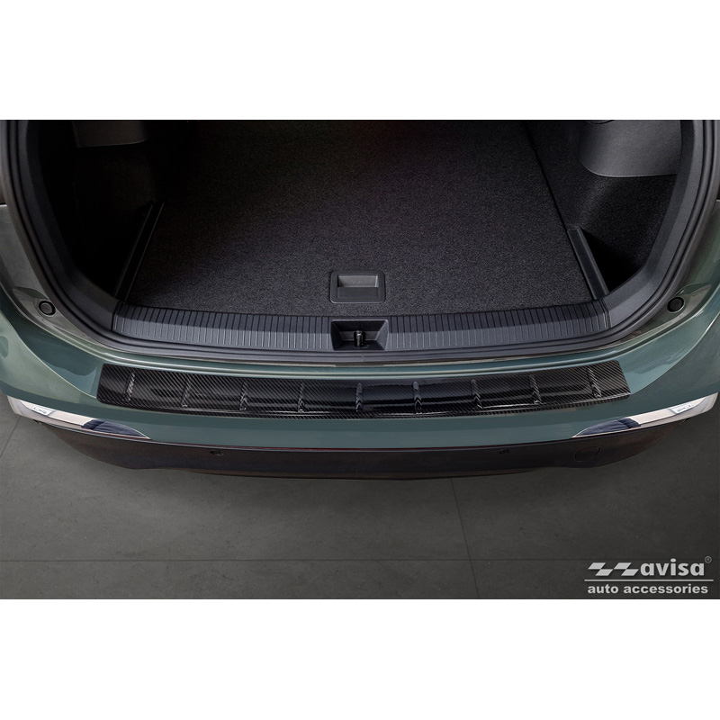 Real 3D Carbon Rear bumper protector  Volkswagen Tiguan III (CT1) 2024- 'Ribs'