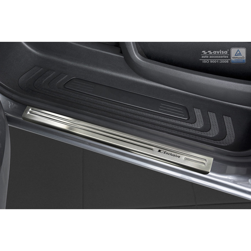 Inox door sill protectors  Mercedes Vito & V-Class W447 2014- - 'Exclusive' - 2-pieces