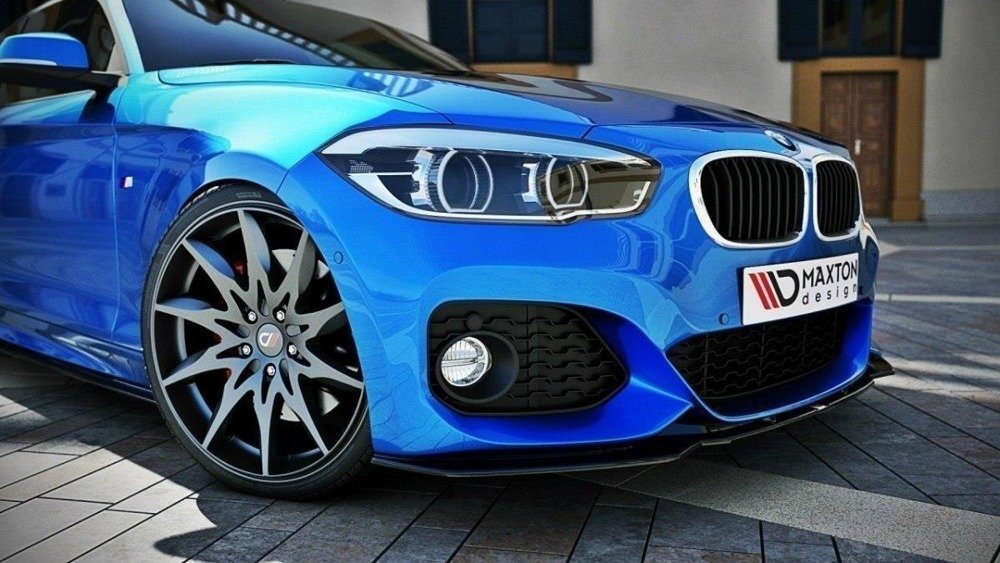 Voorspoiler passend voor BMW 1-Serie F20/F21 Facelift M-Power V1 Gloss Black