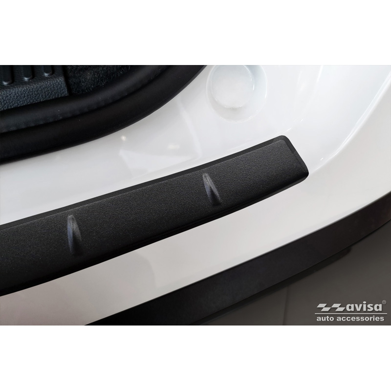 Matt Black Stainless Steel Rear bumper protector  MG 4 (EV) 2022- 'Ribs'