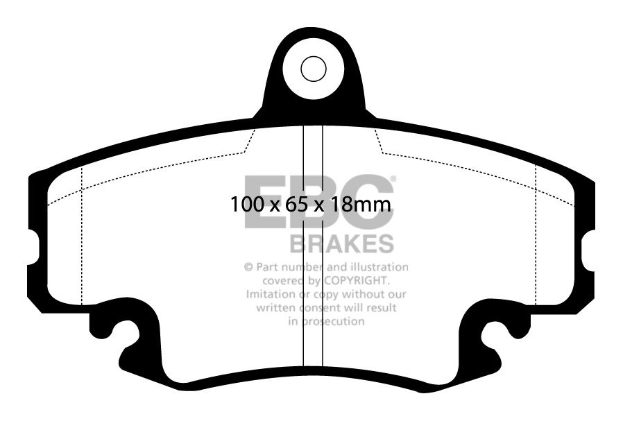EBC Brakes RENAULT 19/Chamade 1.4 92-96 Remblokken voorzijde