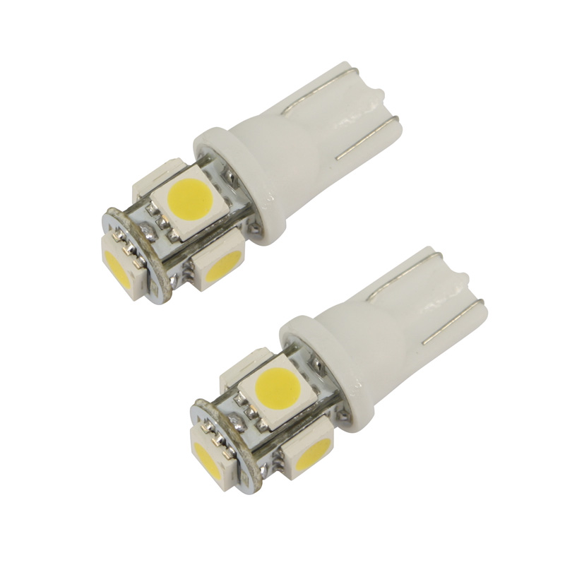 5Q T-10 LED Bulbs 12V Xenon-Optics Yellow, set of 2 pieces (5050-3 chips)