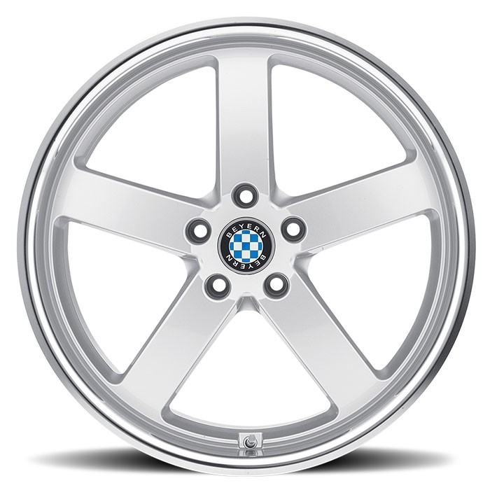 Velgen Beyern Rapp 18x9,5 5x120 ET25 Zilver + Machined Rand