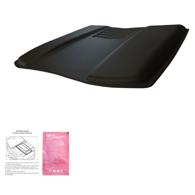 Bonnet Scoop  Volkswagen Amarok MK1 2010-2022 & Nissan Navara D40 2005-2010 - Matt black
