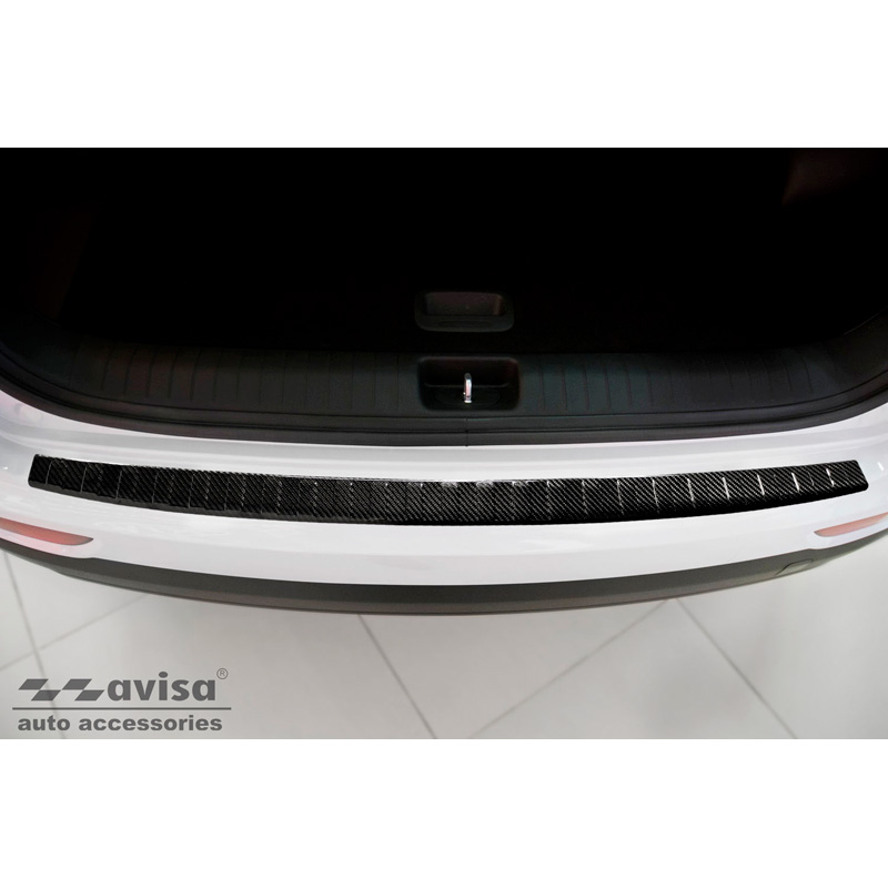 Real 3D Carbon Rear bumper protector  Kia Sportage IV Facelift 2018-2021 'Ribs'