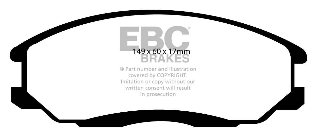 EBC Brakes HYUNDAI Trajet 2.0 TD 2003-2008 Remblokken voorzijde