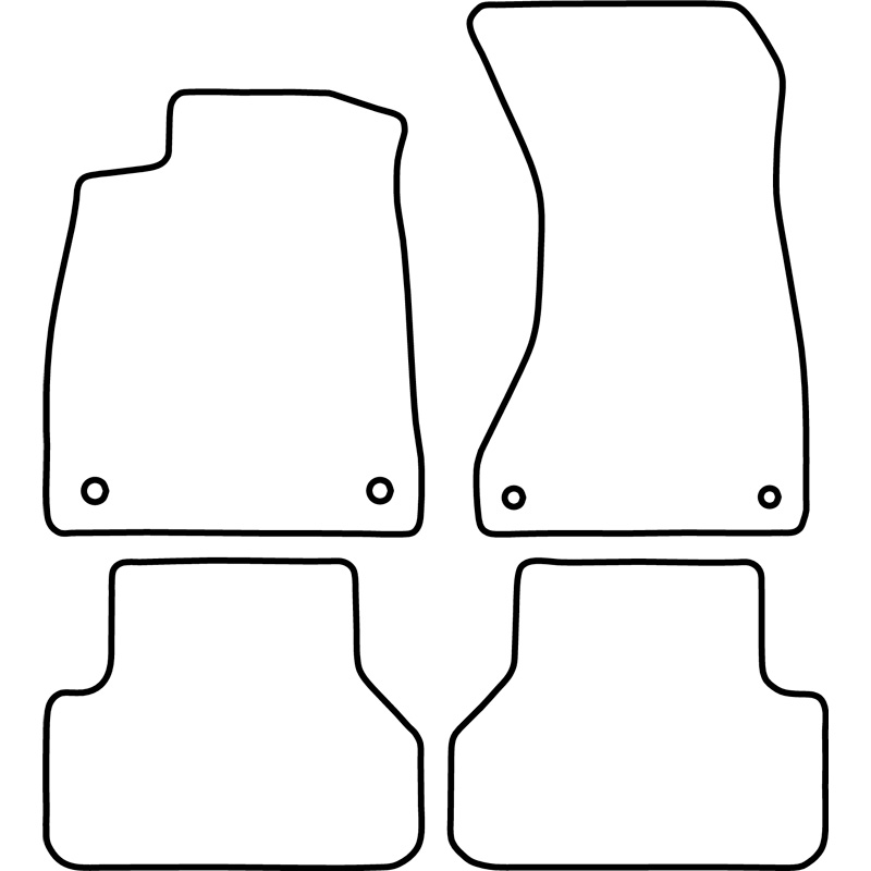 Set velour car mats  Audi A5 (F5A) Sportback 16-