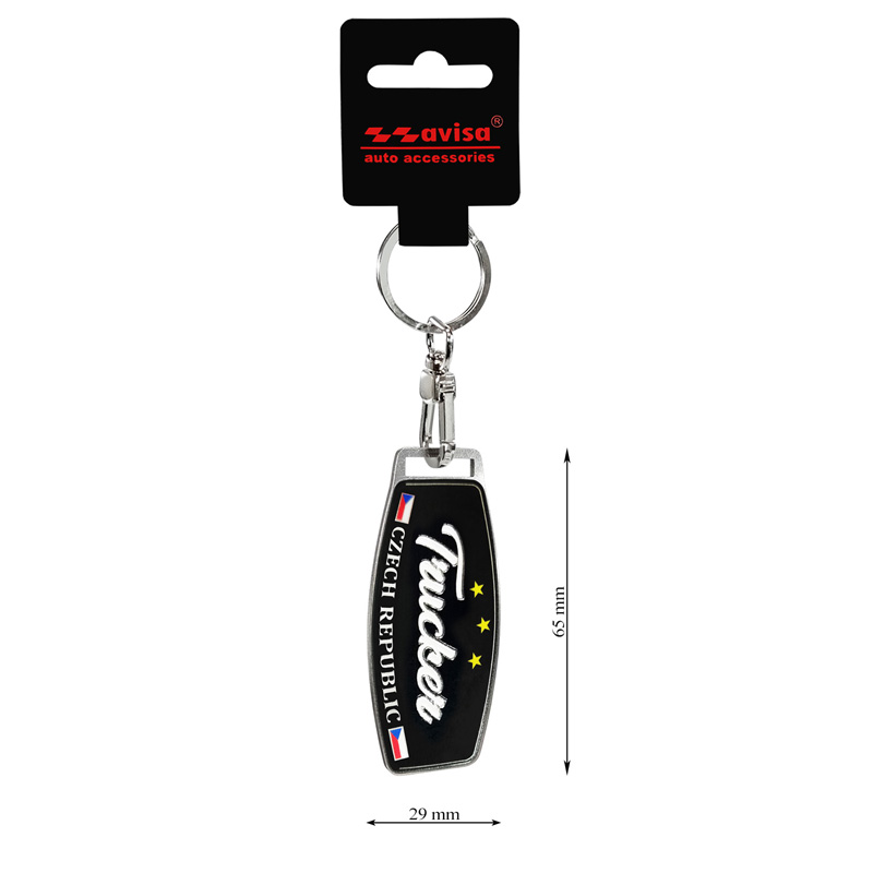 Stainless steel key chain - Trucker/Czech Republic