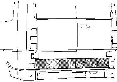 deurplaat achterdeur, links = rechts Fiat Ducato, 1982-1996