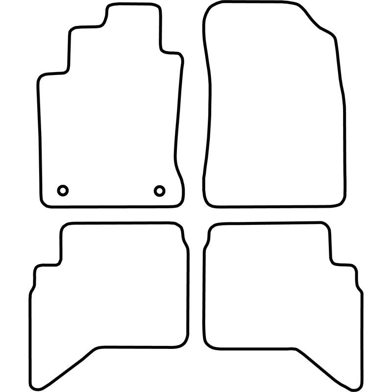 Set velour car mats  Daihatsu Terios 2006-2010
