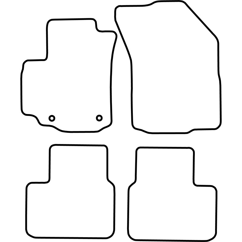 Set velour car mats  Fiat Sedici 2006-