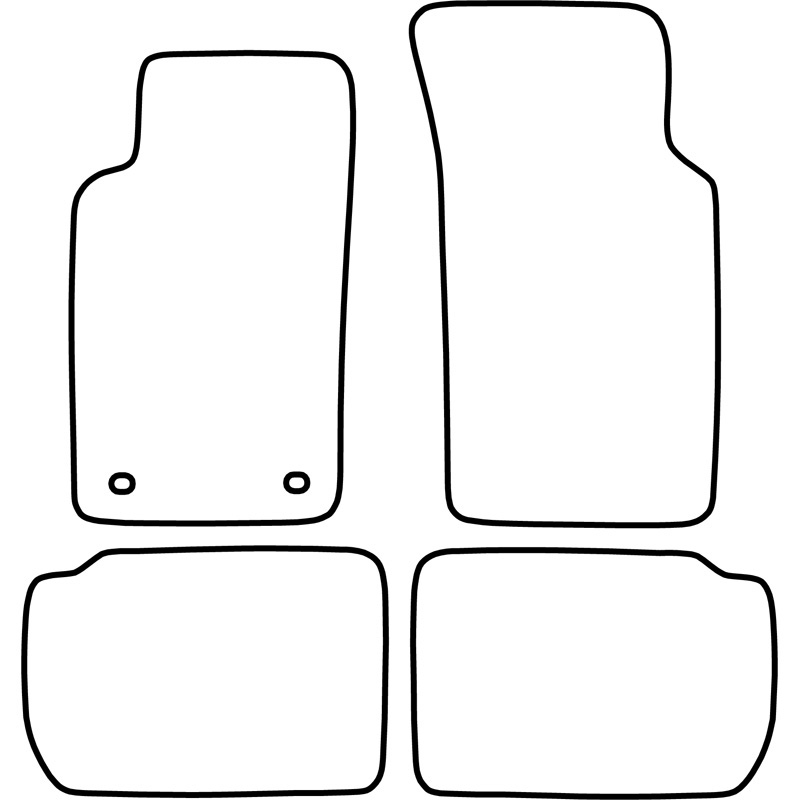 Set velour car mats  Ford Sierra 1987-1993